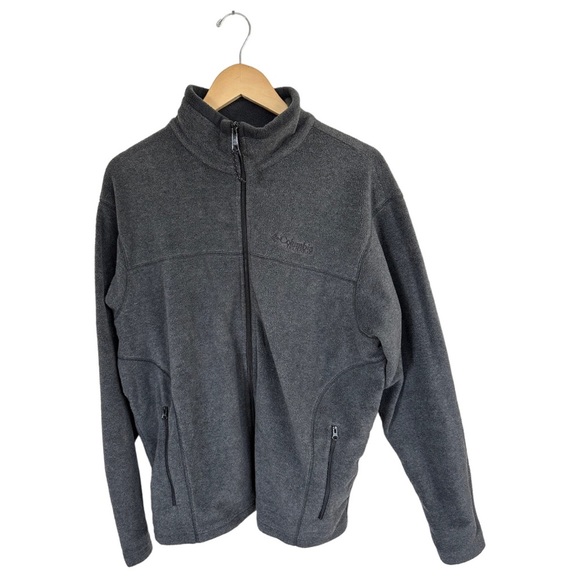 Columbia Field Gear Men's Charcoal Gray Fleece Full Zip Size Large - Picture 13 of 13